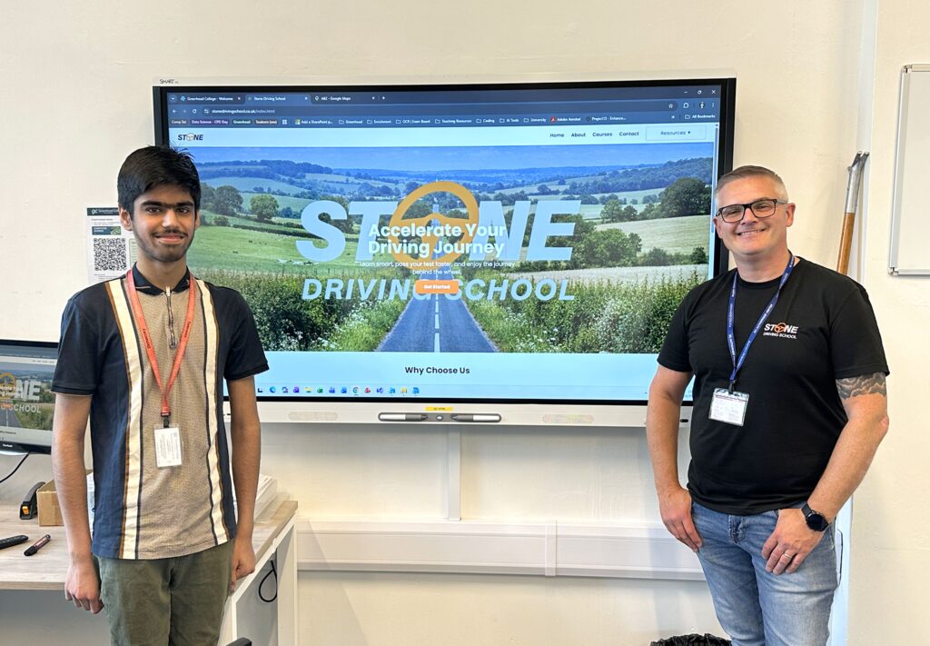 Computer Science Students Partner with Stone Driving School to Launch New Website