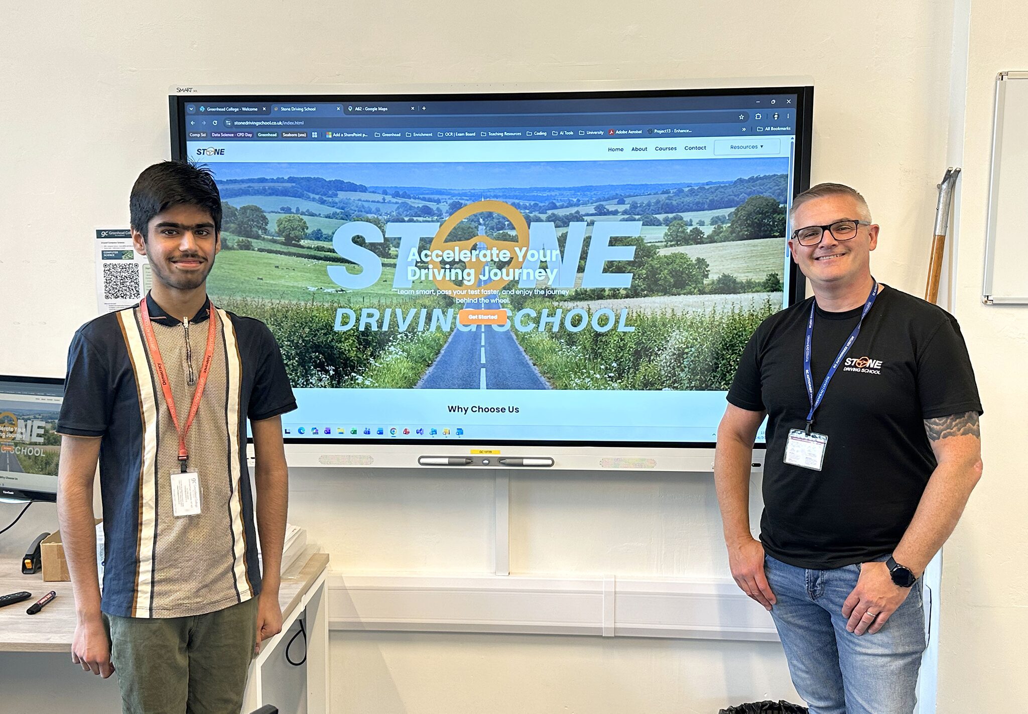 Computer Science Students Partner with Stone Driving School to Launch New Website